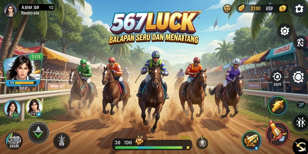 Tampilan seru dari gameplay balapan di 567LUCK