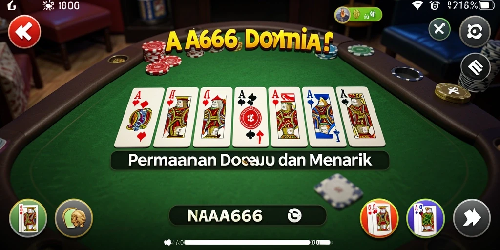 Tampilan gameplay seru dari AA666 permainan Domino