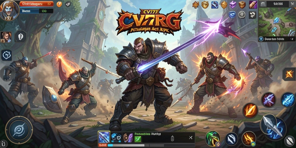 Tampilan menarik dari gameplay penuh aksi dalam CV777.