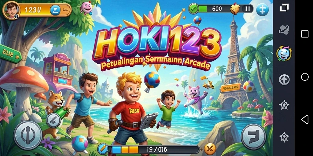 Tangkapan layar HOKI123 menampilkan aksi seru dalam gameplay Arcade.