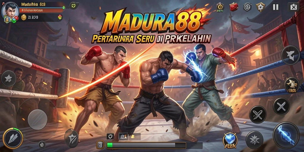 Gameplay mendebarkan dengan karakter-karakter Fighting yang unik.