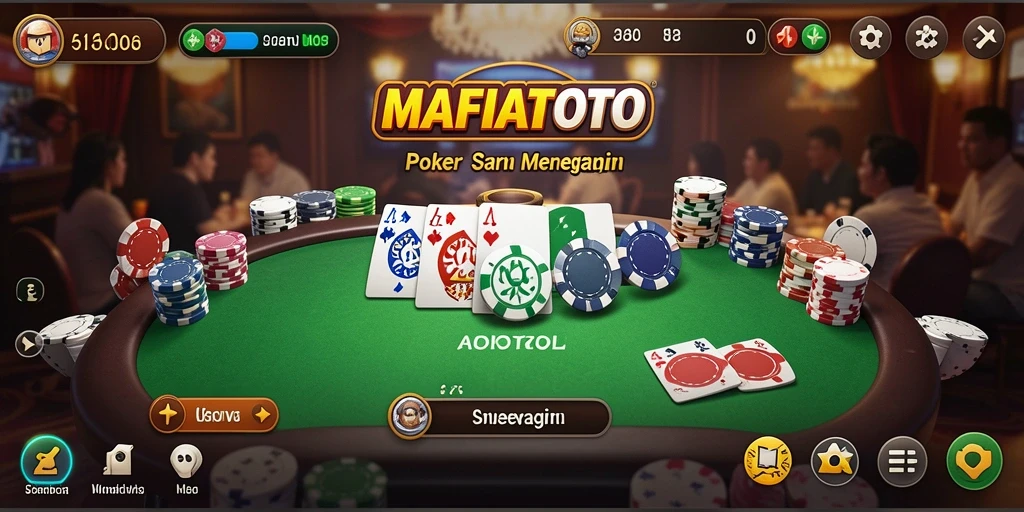 Tangkapan layar MAFIATOTO menampilkan aksi seru di meja Poker.