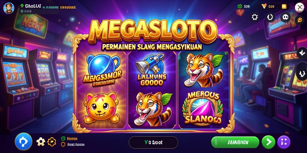 Screenshot gameplay MEGASLOTO menampilkan keseruan permainan Slot.