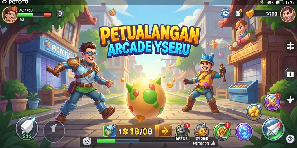 Tampilan gameplay mendebarkan dari PGTOTO yang menguji keterampilan pemain.