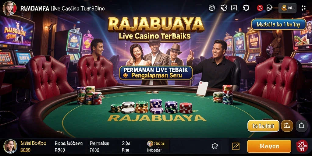 Tampilan gameplay RAJABUAYA yang mendebarkan dalam Live Casino.