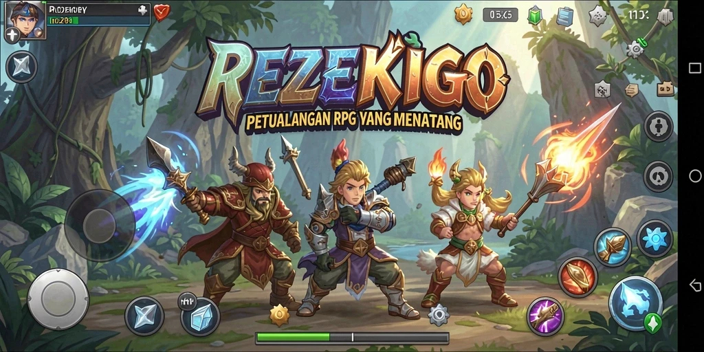 Tampilan gameplay seru dan menantang dari REZEKIGO.