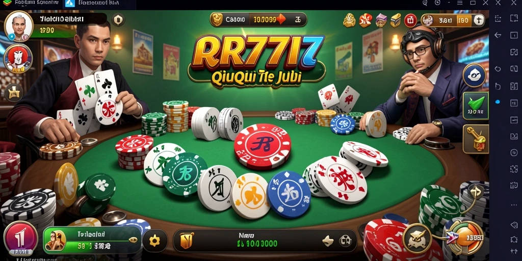 Tampilan gameplay QiuQiu yang seru dan menantang.